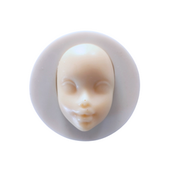 HUMAN FACE WITH EYE LASHES MOULD