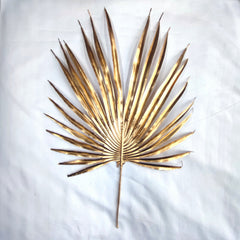 ARTIFICIAL GOLD LARGE PALM LEAF TOPPER 1PC