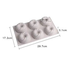 MINI SWIRLS RING CHOCOLATE MOUSSE CAKE MOULD