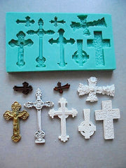 MINI ASSORTED CROSSES CHOCOLATE MOULD 8 PCS