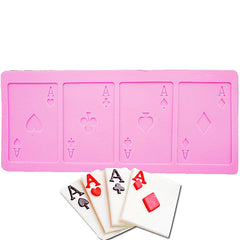 POKER CARDS CHOCOLATE CAGE/TOPPER MOULD