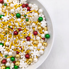 WHITE CHRISTMAS MIX SPRINKLES 125 GMS