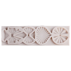 ORIGAMI FLAT BOWS AND GEM MOULD SET  PCS
