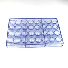 MINI ASSORTED PRALINE POLYCARBONATE CHOCOLATE MOULD 32 PCS CAVITY