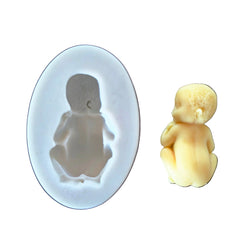SLEEPING BABY SILICONE MOULD (MEDIUM)