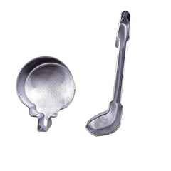 Golf ball on a tee with a golf club cookie cutter