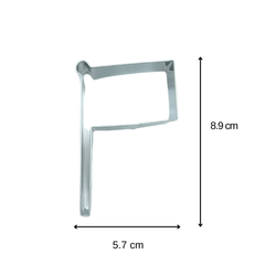 CAR RACING FLAG COOKIE CUTTER 1 PCS