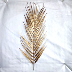 ARTIFICIAL GOLD ROWAN LEAF TOPPER 1PC