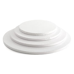 ROUND WHITE CAKE DRUMS/DOUBLE BOARDS (LOCAL)