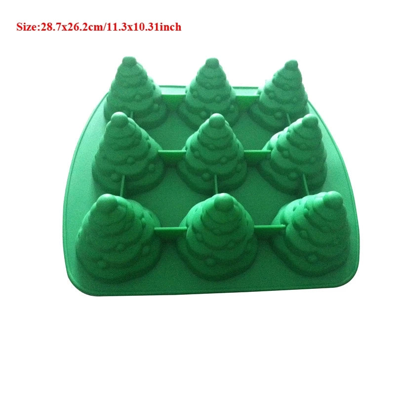 3D LARGE CHRISTMAS TREE CHOCOLATE MOULD 9 CAVITY
