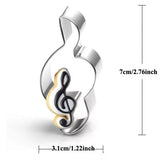 ASSORTED MUSIC COOKIE CUTTERS SET 6PCS