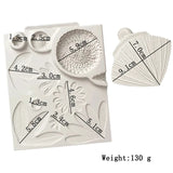 SUNFLOWER FLOWER PETALS VEINER PANEL SET 3PCS (GREY)