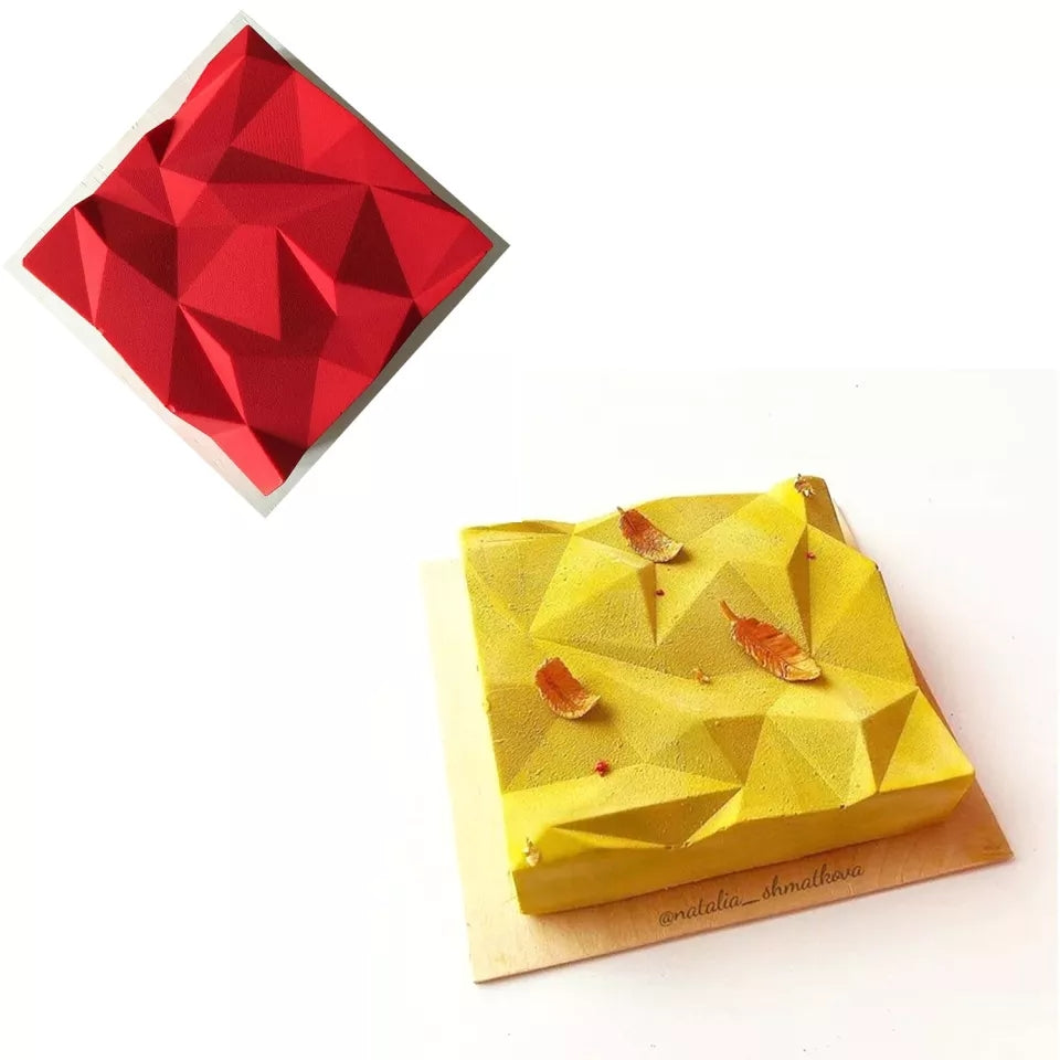 ORIGAMI TOP SQUARE CHOCOLATE MOUSSE MOULD