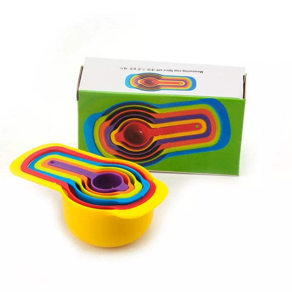 Rainbow Measuring Cups – Blue Oval Speed Shop