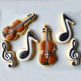 ASSORTED MUSIC COOKIE CUTTERS SET 6PCS