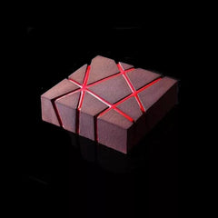 GEOMETRIC LINES SQUARE CHOCOLATE MOUSSE MOULD