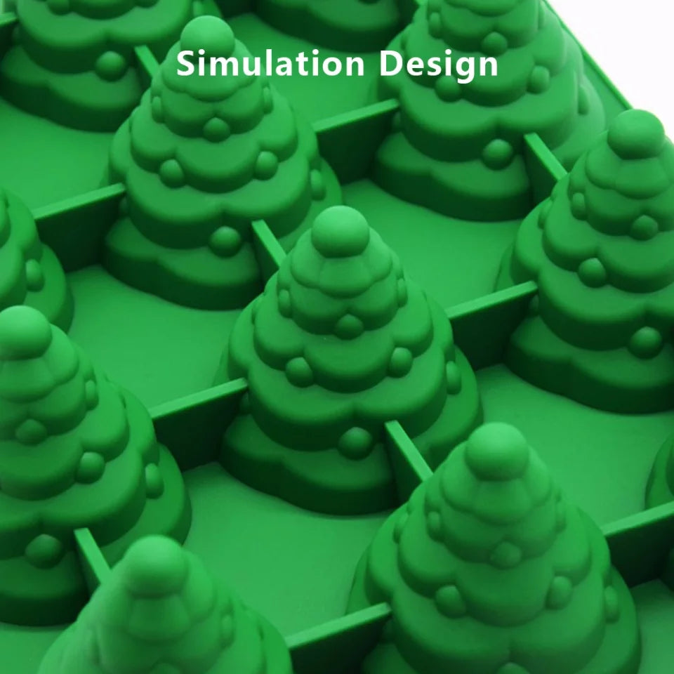 3D LARGE CHRISTMAS TREE CHOCOLATE MOULD 9 CAVITY