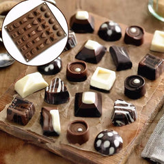 MINI 6 ASSORTED DESIGNS CHOCOLATE MOULD  30 CAVITY