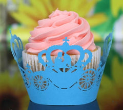 LASER CUT WEDDING CUPCAKE CAGES/WRAPPERS - {12 Pcs}