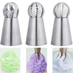 3 PC STAINLESS STEEL RUSSIAN BALL PIPING TIPS NOZZLE SET