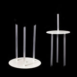 TIERED CAKE SUPPORTS WITH DOWELS SET (REUSABLE)
