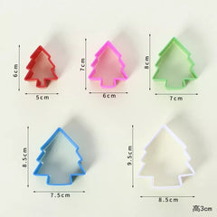 CHRISTMAS TREE COOKIE CUTTER SET 5PCS