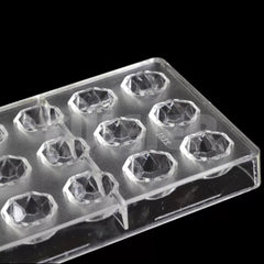 MINI DIAMOND PRALINE POLYCARBONATE CHOCOLATE MOULD 21 CAVITY