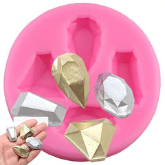 ASSORTED GEMS AND JEWELS MOULD 4 PCS