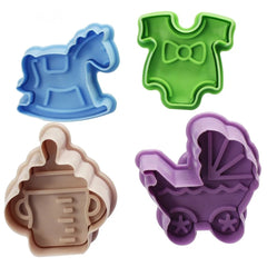 BABY SHOWER CUTTERS 4 PCS