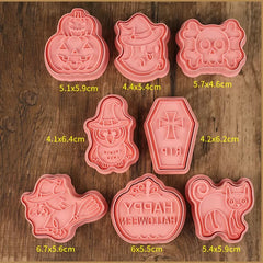 HAPPY HALLOWEEN CUTTERS SET 8PCS