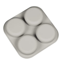 3D 4 CAVITY ROUND SOAP MOULD (PURPLE)