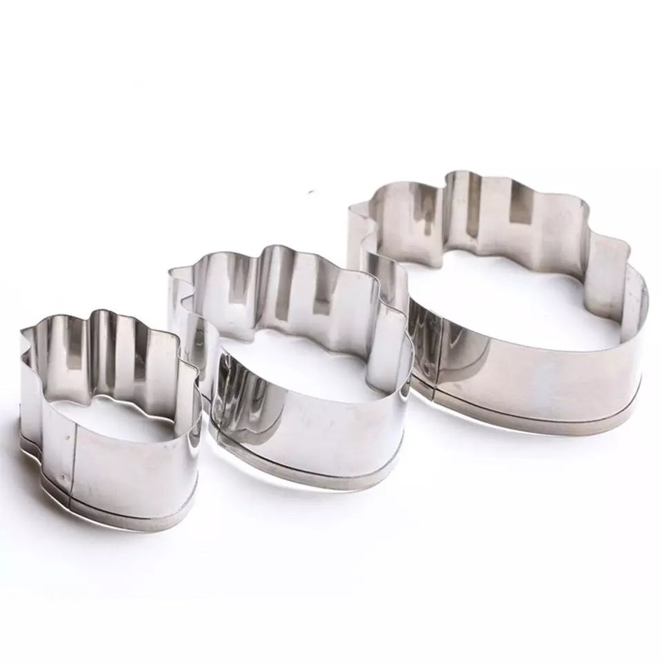 STAINLESS STEEL PARROT TULIP PETAL CUTTER  SET 4 PCS A357