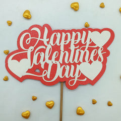 HAPPY VALENTINES DAY PAPER TOPPER 1PCS