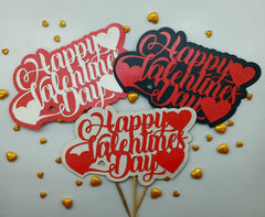 HAPPY VALENTINES DAY PAPER TOPPER 1PCS