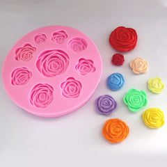 BLOOMED ROSES FLOWERS MOULD