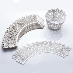 LASER CUT MINI BLOSSOMS CUPCAKE CAGES/WRAPPERS - {12 Pcs}