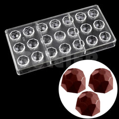 MINI DIAMOND PRALINE POLYCARBONATE CHOCOLATE MOULD 21 CAVITY