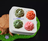 3D ROSES FLOWERS MOULD 4PCS