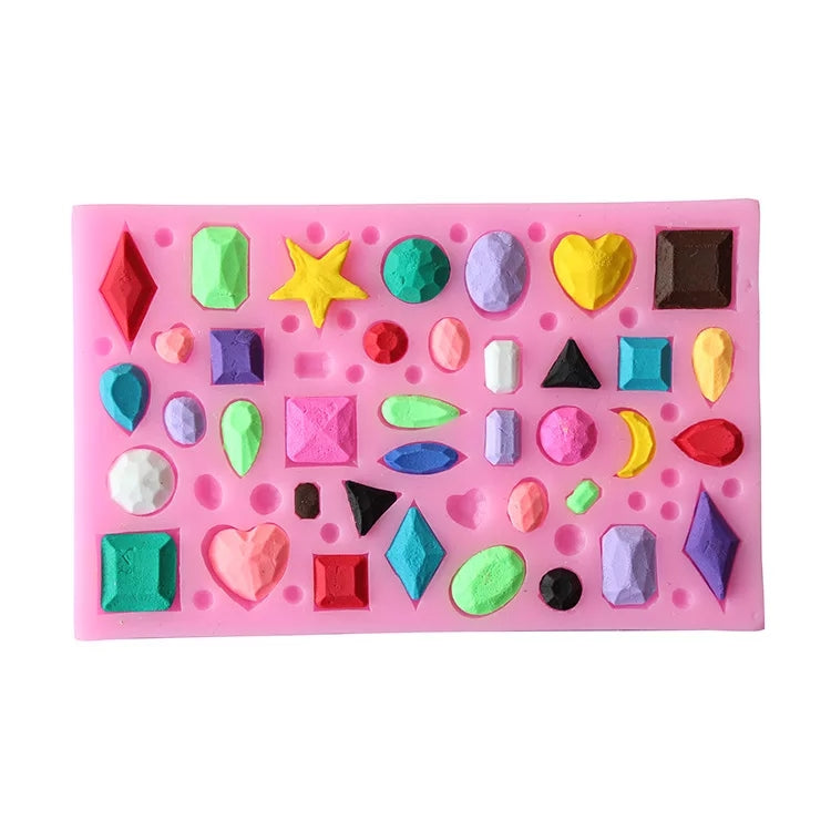 MINI ASSORTED GEMS AND JEWELS MOULD