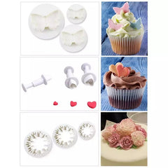 ASSORTED FONDANT FLOWER CUTTERS SET 33 PCS