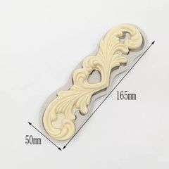 FLOWING EDGES FLOWER SCROLL BORDER MOULD (DOUBLE SIDED)