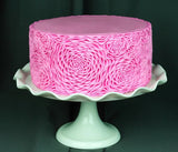 LARGE ROSETTE RUFFLE BAS RELIEF PANEL MOULD (LONG)