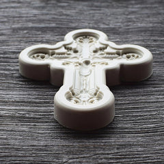 JESUS ON THE CROSS WITH EMBELISHMENT CROSS MOULD