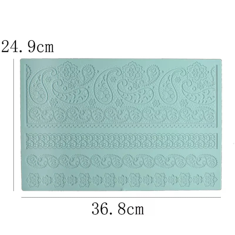 LARGE RANGOLI PATTERN CAKE LACE MAT (PINK)