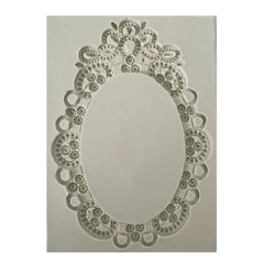 OVAL BEDAZZLED FRAME  MOULD (LARGE)