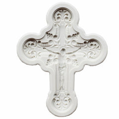 JESUS ON THE CROSS WITH EMBELISHMENT CROSS MOULD