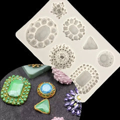 ASSORTED BROOCHES MOULD 7PCS