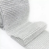 SILVER RHINESTONE CHAIN RIBBON
