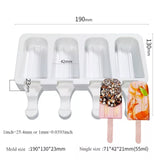 MINI ICE POP CAKESICLES/ICE POP/LOLLIPOP MOULD 4 PCS