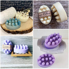 OVAL SCRUBBER SHAPED SOAP MOULD